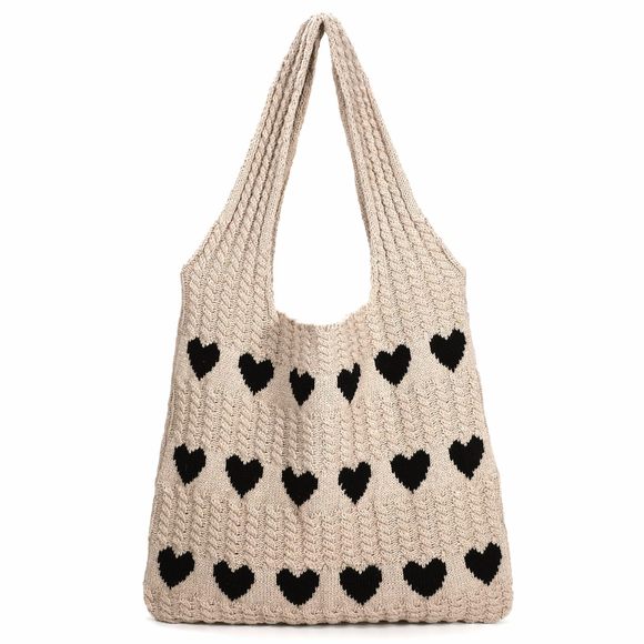 Crochet Tote Bag Cute Crochet Mesh Beach Tote Summer Vacation :[ - Picture 1 of 5